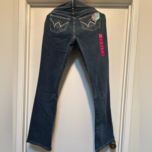 Wrangler ~  Mae ~ Low Rise Bootcut Blue Jeans 9/10 x 34